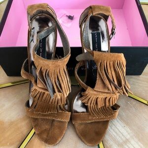 Steve Madden Fringe Sandel Heels
